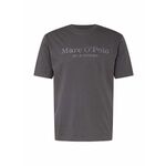 Marc O'Polo Majica grafit siva / prljavo bijela