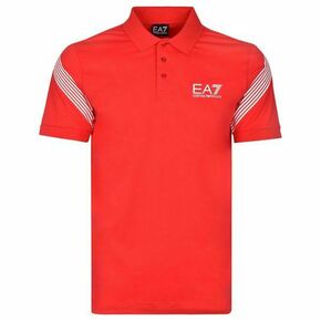 Muški teniski polo EA7 Man Jersey Polo Shirt - racing red