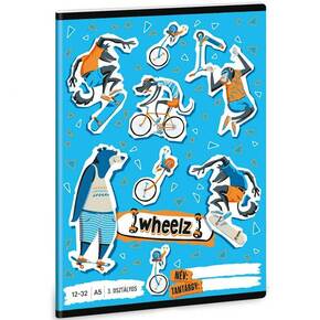 Ars Una: Wheelz plava bilježnica za 3. razred s crtama 32 stranice A/5