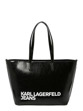 KARL LAGERFELD JEANS Shopper torba crna / bijela