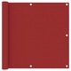 vidaXL Balkonski zastor crveni 90 x 300 cm od tkanine Oxford