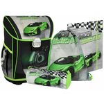 Spirit: Ergonomska školska torba sa sportskim automobila Cool Racer Monster, ruksak set od 4kom