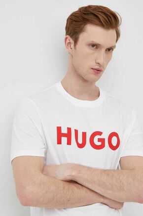 Pamučna majica HUGO boja: bijela