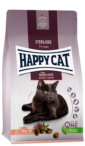 Happy Cat Sterilised Atlantik Lachs - Losos 4 kg