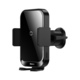 Baseus® SUDD000001 Pametni automatski auto stalak s bežičnim punjenjem 15W za ventilaciju crni