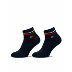 Set od 2 para unisex niskih čarapa Tommy Hilfiger 701228177 Dark Navy 002