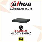 DAHUA 8 KANALNI 4K AI SNIMAČ S PRIHVATOM 2X HDD XVR5208AN-4KL-I3