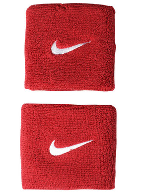 Znojnik za ruku Nike Swoosh Wristbands - varsity red/white