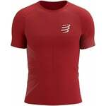 Compressport Performance SS Tshirt M High Risk Red/White S Majica za trčanje s kratkim rukavom