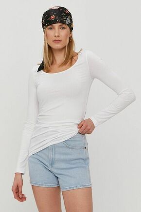 Bluza Vero Moda boja: bijela - bijela. Majica iz kolekcije Vero Moda. Model izrađen od glatke pletenine. Ima okrugli dekolte.