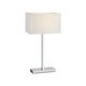 MARKSLOJD 106305 | Savoy-MS Markslojd stolna svjetiljka 50cm s prekidačem USB utikač 1x E27 krom, bijelo