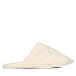 Papuče Calvin Klein Jeans Slipper Satin Moire YW0YW02053 Écru