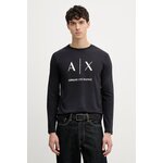 Armani Exchange Majica dugih rukava za muškarce od pamuka mornarsko plava XM002684.AF10356.NOS