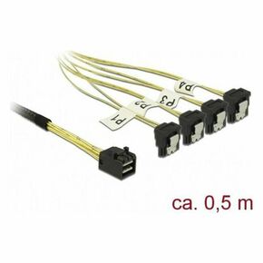 Kabel mini SAS HD (SFF-8643) to 4x SATA angled