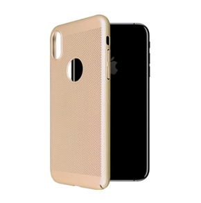 iPhone X faceplate THROUGH zaštitna maskica GOLD ultra tanka