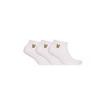 Lyle &amp; Scott - Sokne ROSS (3-PACK) - bijela. Sokne iz kolekcije Lyle &amp; Scott. Model izrađen od elastičnog, glatkog materijala. U setu tri para.