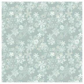 Click Props Background Vinyl with Print Snowflake Grey 1