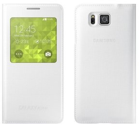 Samsung S-View torbica za Samsung Galaxy Alpha ORIGINAL - bijela