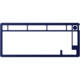 HyperX Alloy Rise 75 Top Plate - Navy Blue Gornji okvir tipkovnice