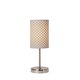 LUCIDE 08500/81/31 | Moda Lucide stolna svjetiljka 38cm s prekidačem 1x E27 krom, bijelo