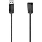 Hama USB kabel USB 2.0 USB-A utičnica, USB-A utikač 5.00 m crna