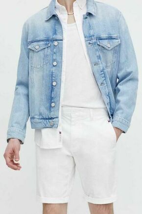 Tommy Jeans Chino hlače 'SCANTON' mornarsko plava / crvena / bijela