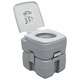 vidaXL Prijenosni toalet za kampiranje sivi 20 + 10 L