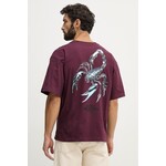 Pamučna majica Alpha Industries Scorpion Cyborg bordo 266515