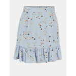 Light Blue Floral Skirt Pieces Lala - Women siva