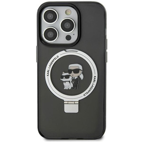 Karl Lagerfeld KLHMN61HMRSKCK Apple iPhone XR / 11 hardcase Ring Stand Karl&amp;Choupettte MagSafe black