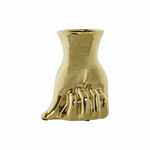 Vase DKD Home Decor Golden Stoneware 17 x 12 x 21 cm