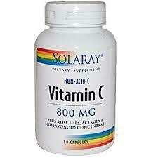 Solaray Vitamin C 800 mg 90 caps.