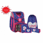 Spirit: Heart Love školska torba sa LED svijetlom i dodacima 5kom