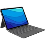 Logitech tipkovnica Combo Touch iPad Pro 11, crvena/siva