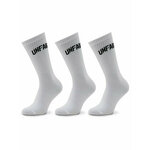 Set od 3 para unisex visokih čarapa Unfair Athletics Curved UNFR22-165 White
