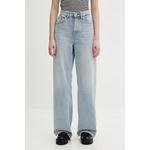 Tommy Jeans wide leg traperice ženske plava DW0DW23027