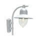NORLYS 370W | Como-NO Norlys zidna svjetiljka 1x E27 IP54 bijelo, prozirno