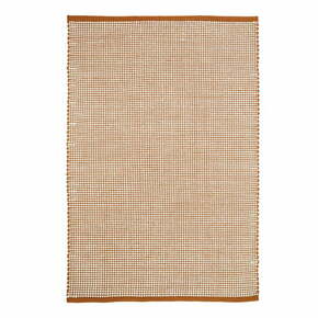 Narančasti tepih s udjelom vune 170x110 cm Bergen - Nattiot