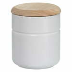 Bijela porculanska staklenka s drvenim poklopcem Maxwell &amp; Williams Tint, 600 ml
