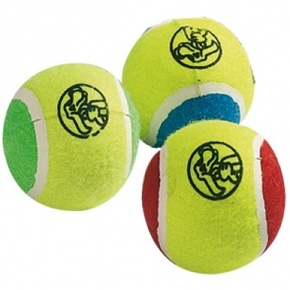 Flamingo igračka za pse - teniska lopta s uzorkom 6 cm