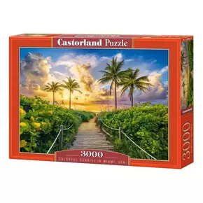 Castorland puzzle 3000 kom colorful sunrise in Miami