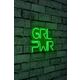 Ukrasna plastična LED rasvjeta, Girl Power - Green