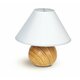 FANEUROPE I-174/01500 | Rovere Faneurope stolna svjetiljka Luce Ambiente Design 23cm s prekidačem 1x E14 tamno drvo, bijelo