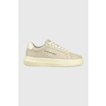 Tenisice Calvin Klein Jeans Chunky Cupsole Laceup Lth Pearl YW0YW01096 Eggshell/Pearlized Creamy White ACF