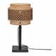 Crna/u prirodnoj boji stolna lampa s bambusovim sjenilom (visina 40 cm) Bhutan – Good&amp;Mojo