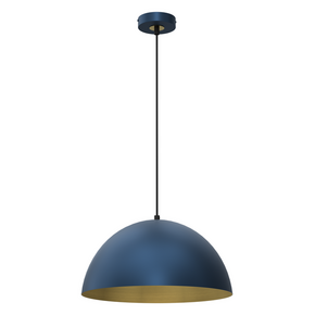 BETA NAVY BLUE/GOLD viseća lampa 1xE27 35cm