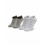 Set od 2 para unisex niskih čarapa Calvin Klein 701218715 White 004