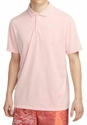 Muški teniski polo Nike Court Dri-Fit Solid Polo - pink bloom/white