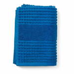 Plavi ručnik od organskog pamuka 50x100 cm Check – JUNA