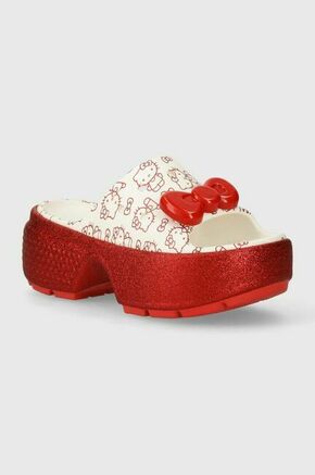 Crocs Klompe 'Hello Kitty' crvena / bijela